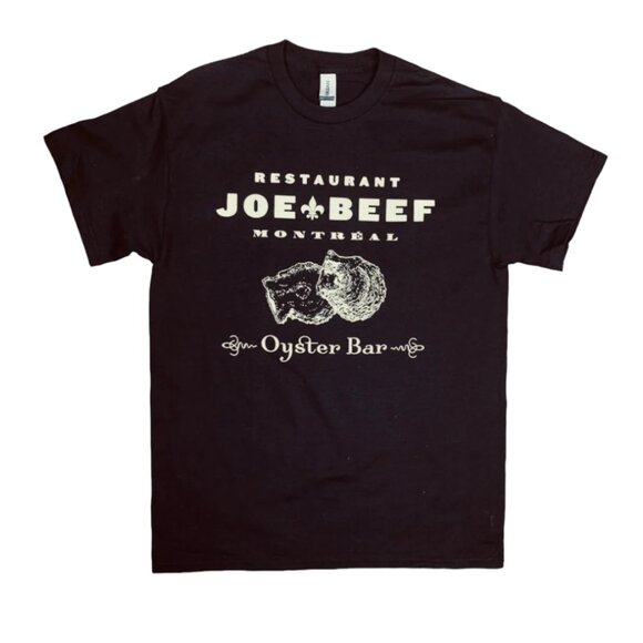 COPY - NWOT Unisex Joe Beef Oyster Bar Tee - Black/Off-White - Picture 1 of 8